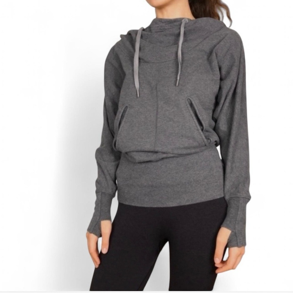 Lululemon Navy Blue Throwback Flashback Pullover Hoodie Kangaroo Pouch Size 8